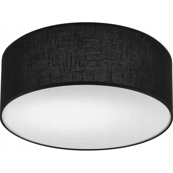 Lampa sufitowa Lamkur Lamkur Vivian 48444 plafon lampa sufitowa koło 1x60W E27 czarny/biały