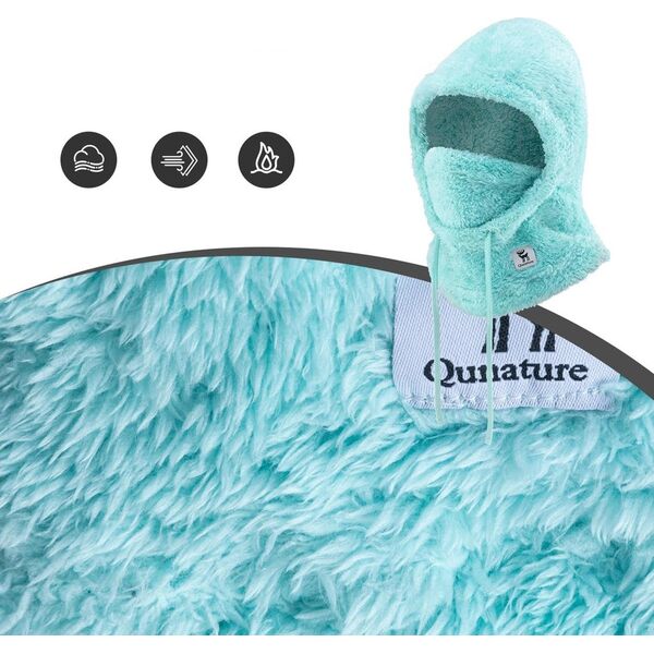 BeWear Kominiarka narciarska Qunature Arctic Velvet rozmiar L - miętowa