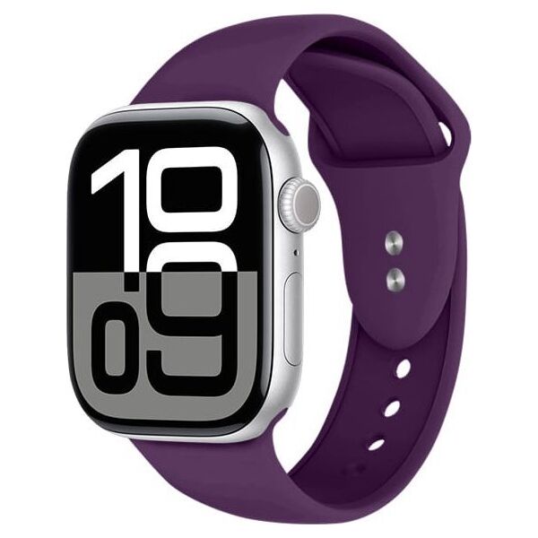 Crong Liquid - Pasek do Apple Watch 44/45/46/49 mm (śliwkowy)