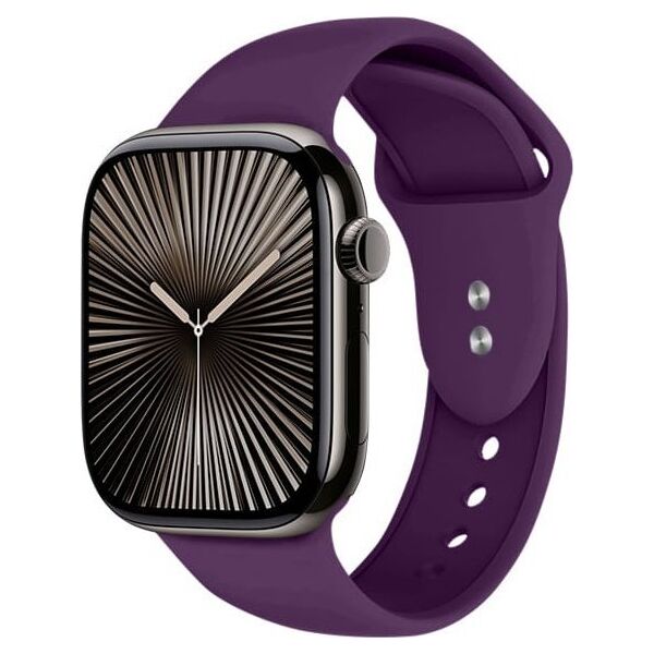 Crong Liquid - Pasek do Apple Watch 44/45/46/49 mm (śliwkowy)
