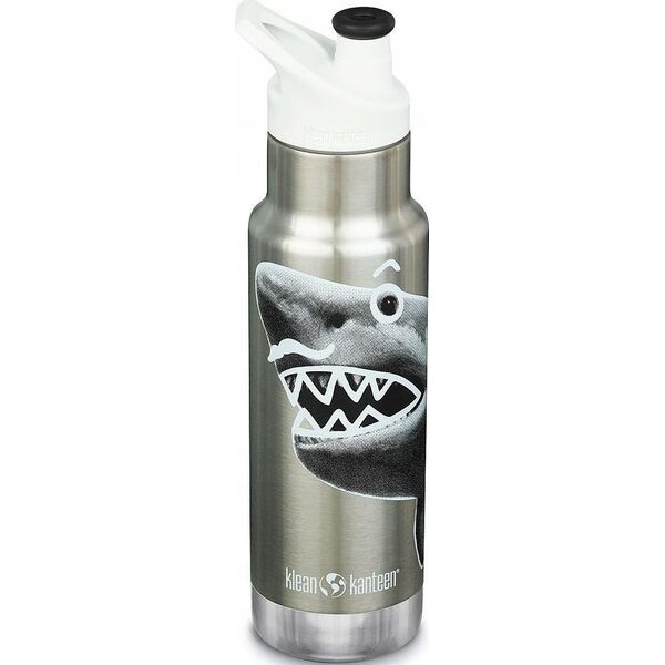 Klean Kanteen Kid Kanteen Classic Narrow VI (Sport Cap), 355ml, Mr. Shark