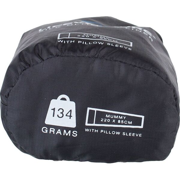 Lifeventure Silk Ultimate Sleeping Bag Liner, Mummy, Black