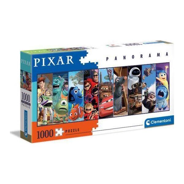 Clementoni Clementoni Puzzle 1000el panorama Postacie z kreskówek Disney/Pixar 39610 uniw.