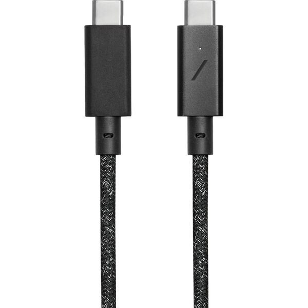 Kabel USB Native Union USB-C - USB-C 2.4 m Czarny (DCABLE-C-CS-BLK-NP)