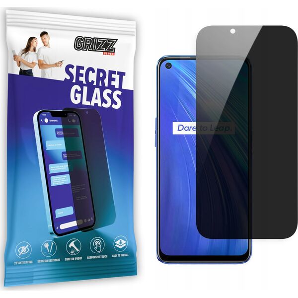 GrizzGlass Szkło prywatyzujące GrizzGlass SecretGlass Realme 6