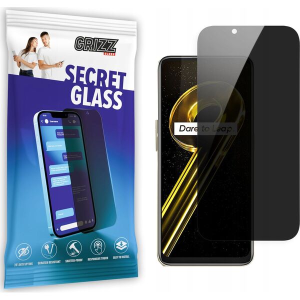 GrizzGlass Szkło prywatyzujące GrizzGlass SecretGlass Realme 9 5G