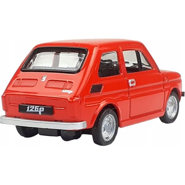 Daffi Pojazd PRL Fiat 126p czerwony