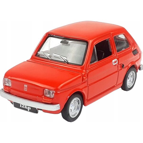 Daffi Pojazd PRL Fiat 126p czerwony