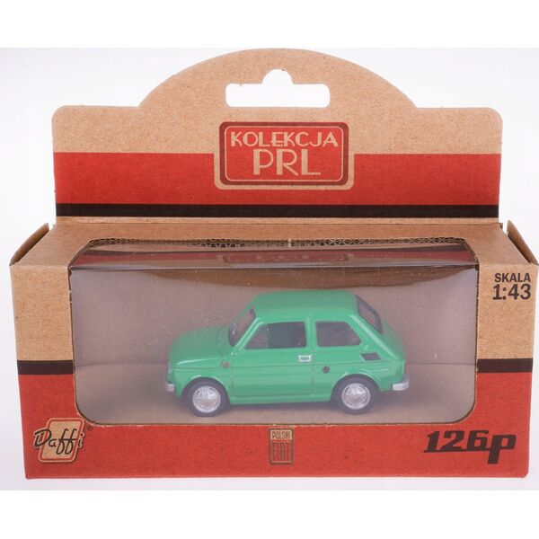 Daffi Pojazd PRL Fiat 126p Zielony