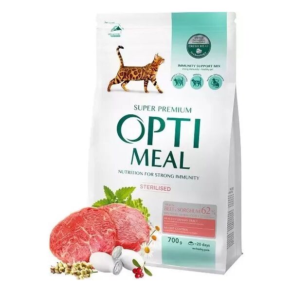 Optimeal Optimeal Karma dla Kota Sterylizowanego Wołowina 700g