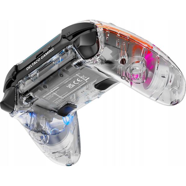 Pad Deltaco Deltaco PS4/PC Controller wireless/BT transparent