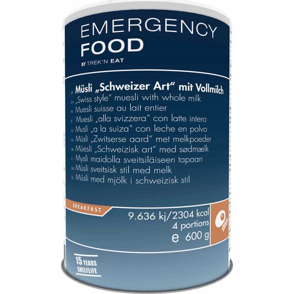 Trek N Eat EMERGENCY LINE Musli "po szwajcarsku" z mlekiem w proszku,   [Swiss Muesli with Milk-EL] 600g