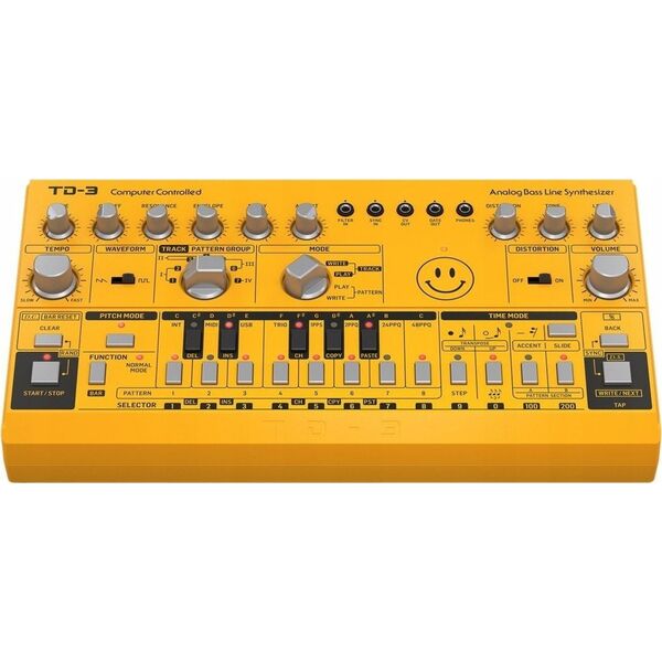Behringer Behringer TD-3-AM Syntezator linii basowej żółty