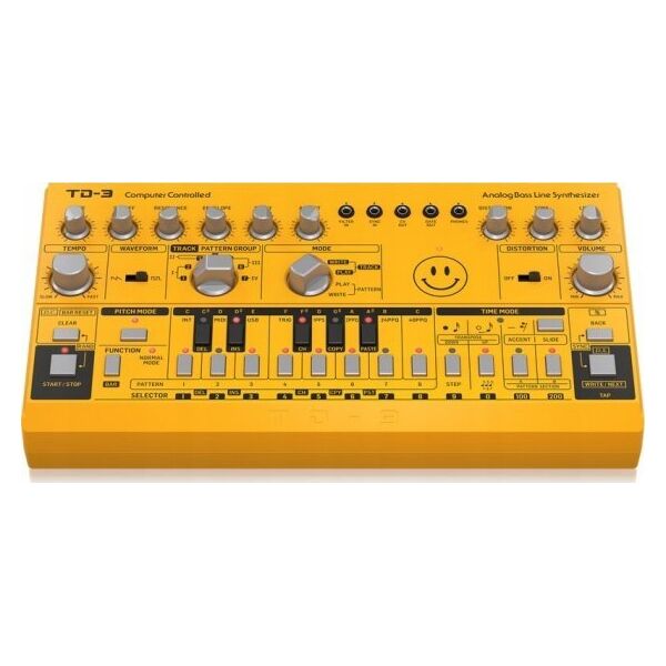 Behringer Behringer TD-3-AM Syntezator linii basowej żółty