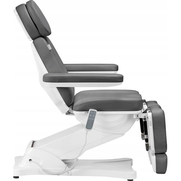 Activeshop Elektryczny fotel kosmetyczny SILLON CLASSIC 3 silniki z kołyską pedi szary