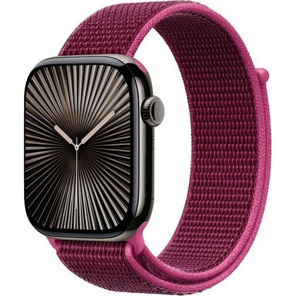 Crong Nylon - Pasek sportowy do Apple Watch 38/40/41/42 mm (Magenta Fusion)
