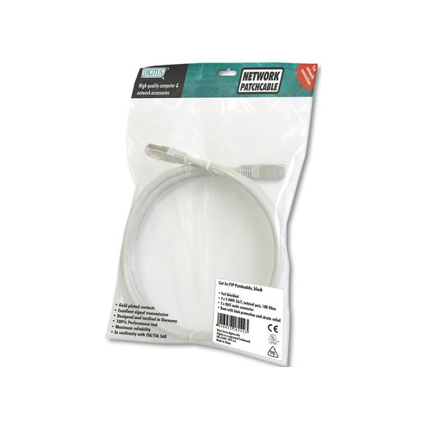 Digitus CAT 5e Patchcord SF/UTP Czarny 1M (DK-1531-010/BL)