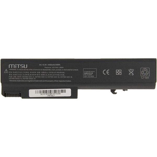 Bateria Mitsu do HP 6530b, 6735b, 6930p, 4400 mAh, 10.8 V (BC/HP-6530B)