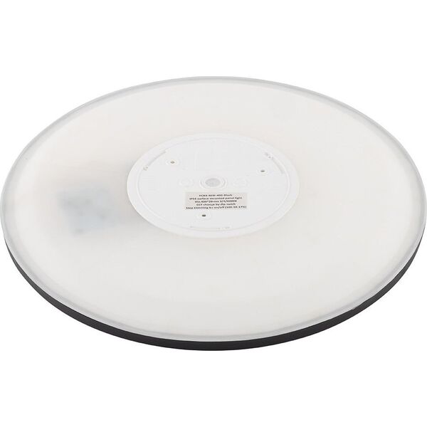 Lampa sufitowa TK Lighting TK Lighting Aqua Black Small 6901 plafon lampa sufitowa koło z przełącznikiem na obudowie 1x24W LED 3000/4000/6500K czarny/biały