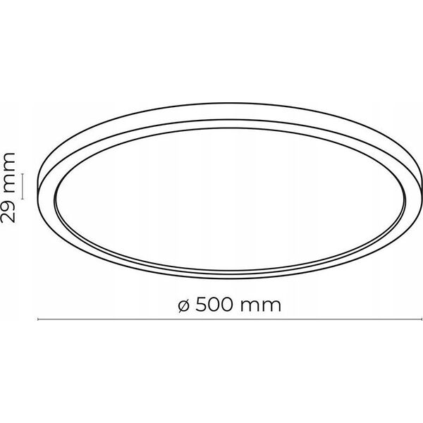 Lampa sufitowa TK Lighting TK Lighting Aqua White Large 6904 plafon lampa sufitowa koło z przełącznikiem na obudowie 1x45W LED 3000/4000/6500K biały