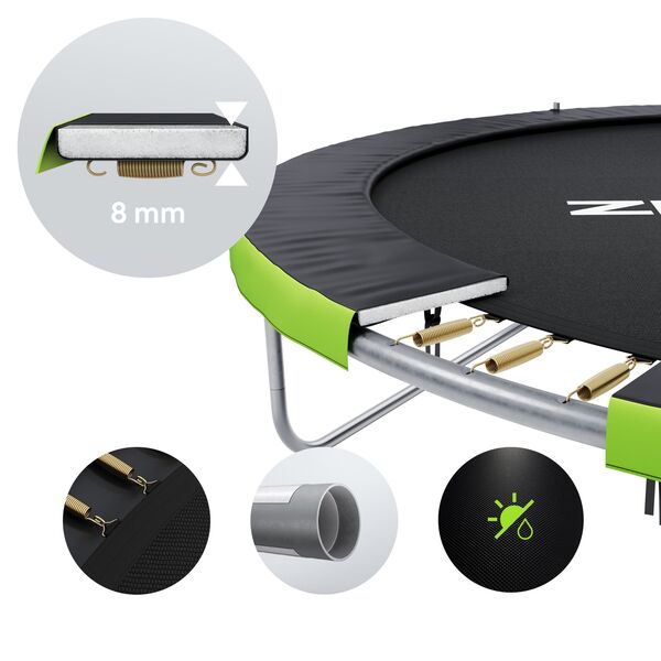 Trampolina ogrodowa Zipro Jump Pro z siatką wewnętrzną 8FT 252cm