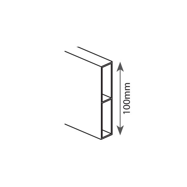 Modeco Łata murarska z 2 oczkami i 2 uchwytami 200cm 100x18mm (MN-71-220)