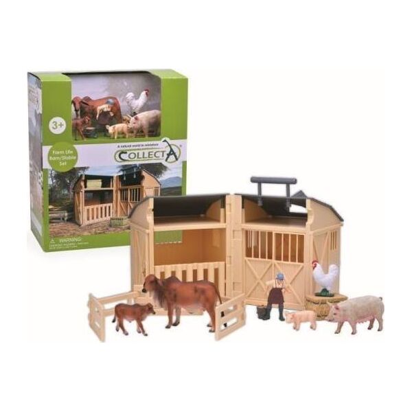 Figurka Collecta Zestaw z farmerem i stodołą 84150 COLLECTA
