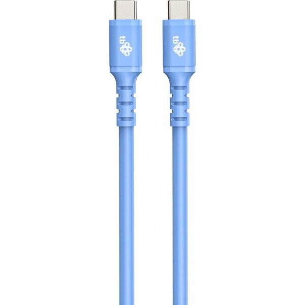 Kabel USB TB Print USB-C - USB-C 1 m Niebieski (AKTBXKUCC2SI10N)