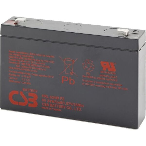 CSB Akumulator 6V 9Ah (HRL634WF2)