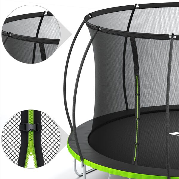 Trampolina ogrodowa Zipro Jump Pro Premium z siatką wewnętrzną 16FT 496cm