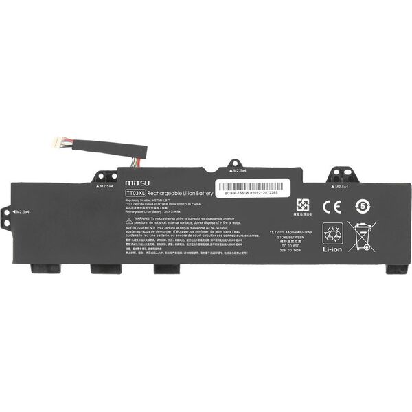Bateria Mitsu Bateria TT03XL do HP EliteBook 755 850 G5 850 G6