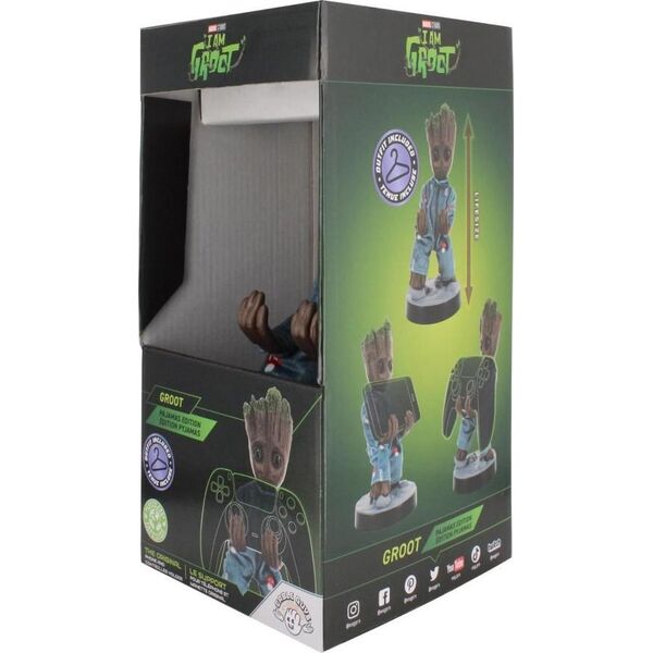 Cable Guys Exquisite Gaming stojak na smartfon / kontroler Cable Guys Marvel Strażnicy Galaktyki: Toddler Groot w piżamce