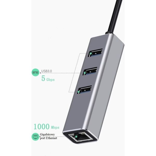Stacja/replikator Bounn Adapter 4 w 1 USB 3.1