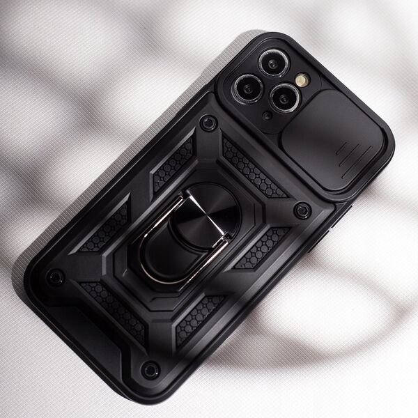 ETUI DEFENDER SLIDE CASE DO IPHONE 16 PRO 6,3 CZARNA NAKŁADKA ETUI PLECKI