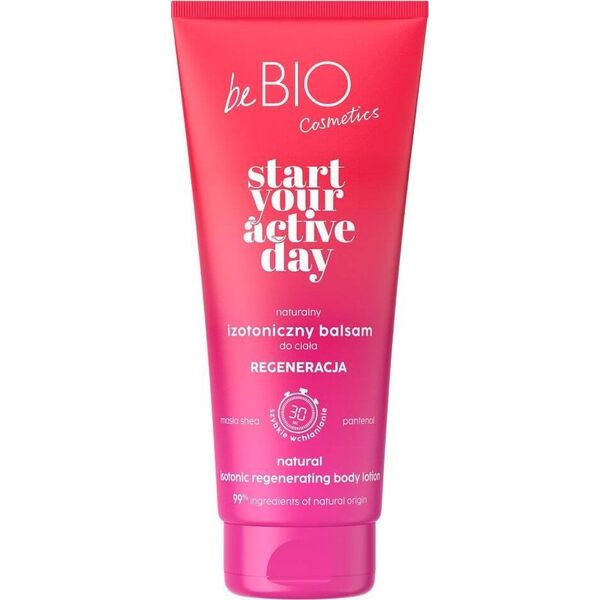 beBIO Start Your Active Day naturalny izotoniczny balsam do ciała regeneracja 200ml