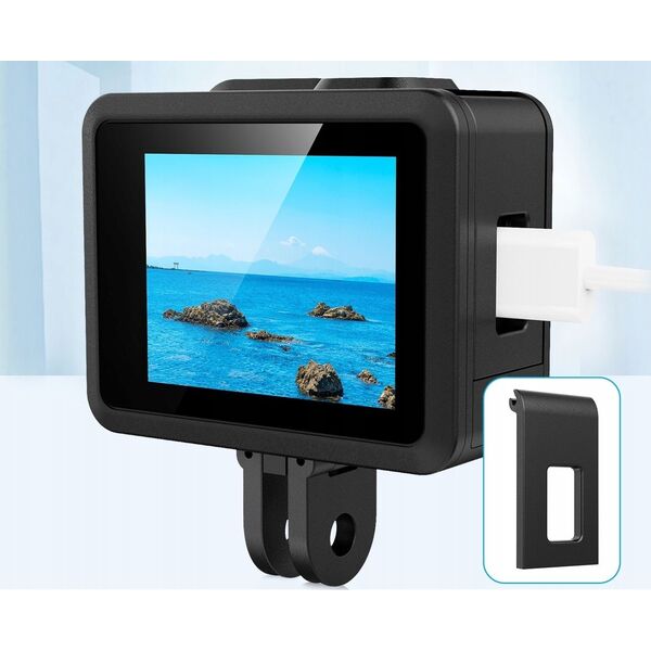 Zestaw Futerał Etui Obudowa Osłona Dekielek Klapka Pasek GoPro HERO 4K 2024 / PU717B