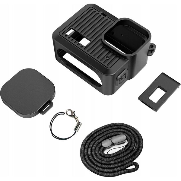 Zestaw Futerał Etui Obudowa Osłona Dekielek Klapka Pasek GoPro HERO 4K 2024 / PU717B