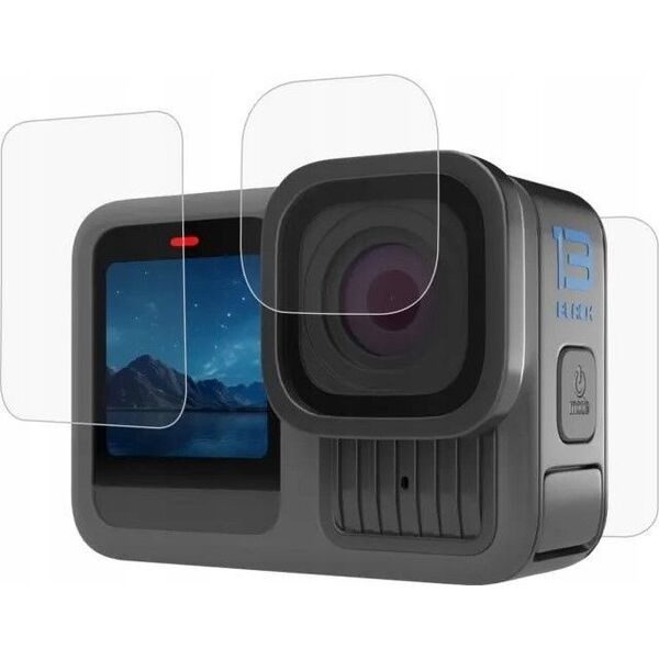 Osłona Ochronna Szkło Hartowane na Obiektyw 2x Ekran do GoPro HERO 13 Black / PU954T