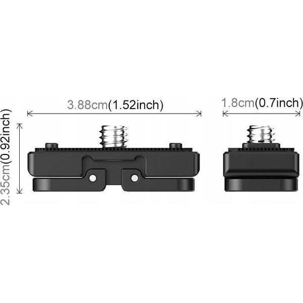 Adapter Uchwyt Szybkozłączka na 1/4'' i Mocowanie typu GoPro do Insta360 X4 / PU721B