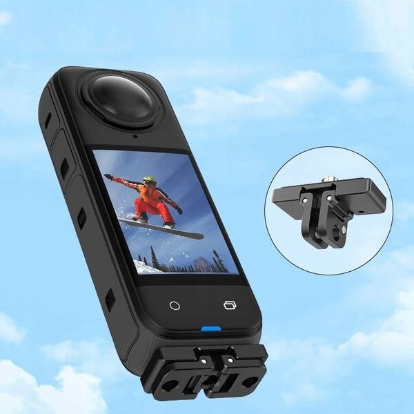 Adapter Uchwyt Szybkozłączka na 1/4'' i Mocowanie typu GoPro do Insta360 X4 / PU721B