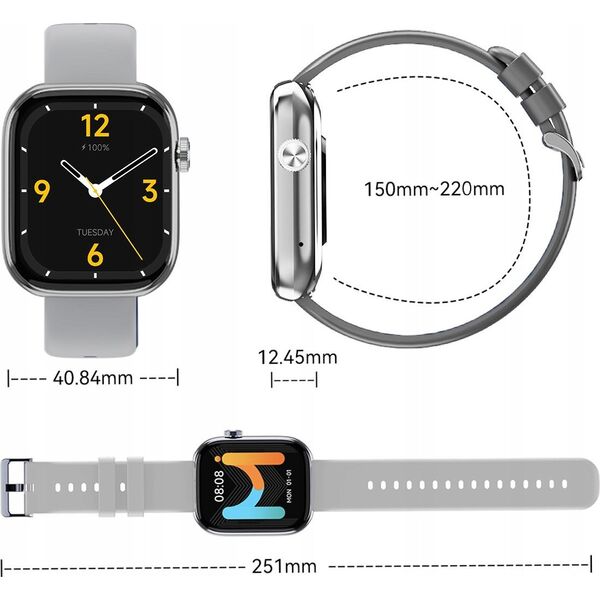IMIKI - SMART WATCH IMIKI ST2 SILVER