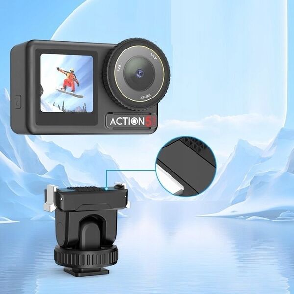 Szybkozłączka Uchwyt na Gwint 1/4'' Stopkę ISO do DJI Osmo Action 3 / 4 / 5 Pro / PU727B