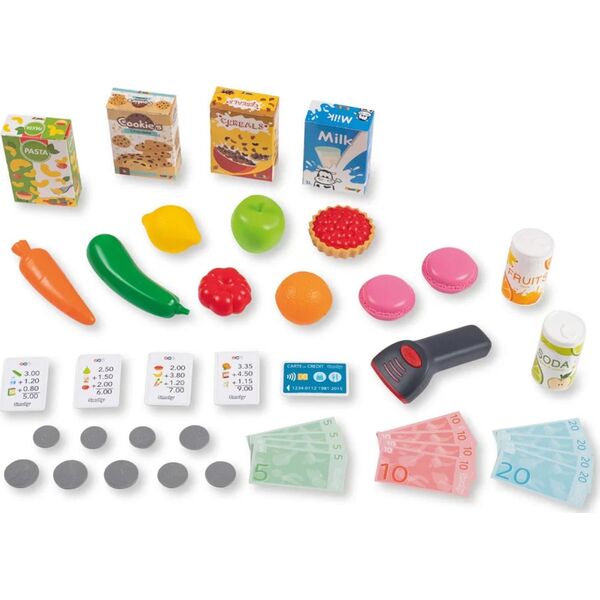 Smoby SMOBY Sklep Supermarket z Wózkiem Elektroniczną Kasą ze Skanerem