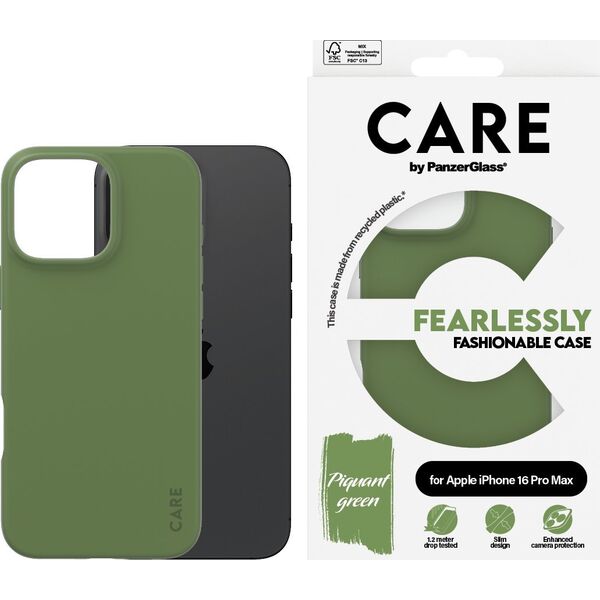 PanzerGlass PanzerGlass CARE Fashion Colors iPhone 16 Pro Max grün