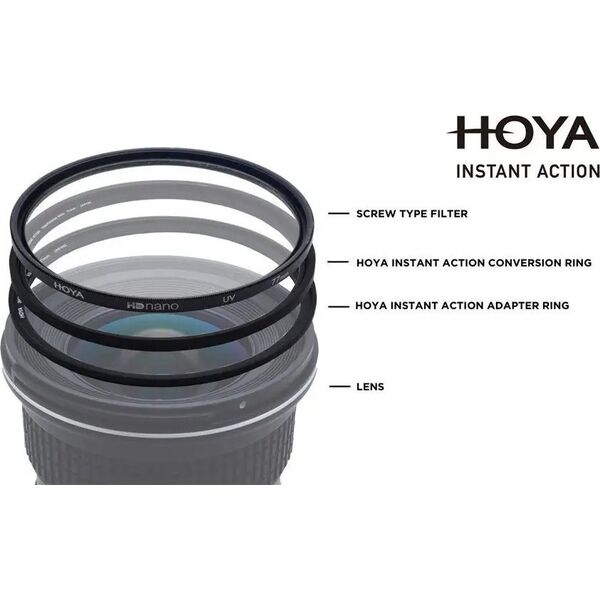 Hoya Instant Action Conversion Ring 49mm