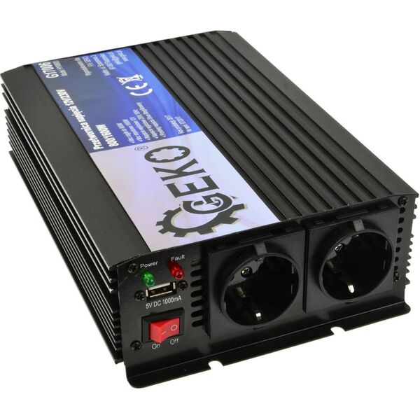 Przetwornica Geko Przetwornica napięcia 12V/230V 800/1600W (4)