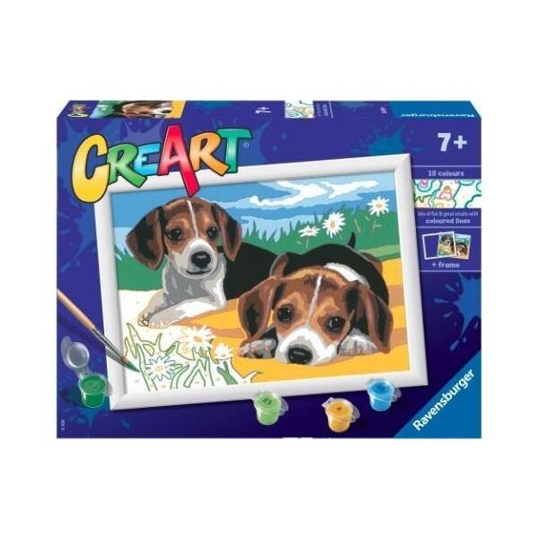Ravensburger Malowanka CreArt dla dzieci Szczeniaczki Jack Russel