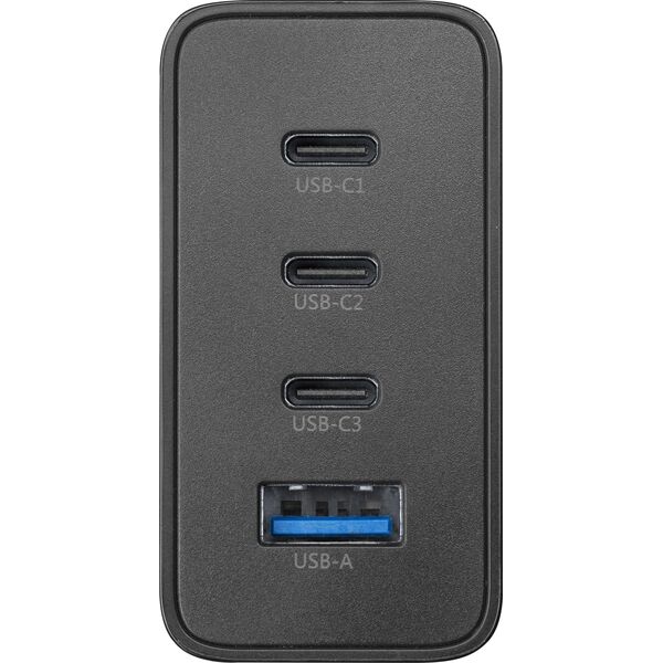 Ładowarka Cellular Line Cellularline Multipower Nano 100W Reiselader 4 Port GaN Black