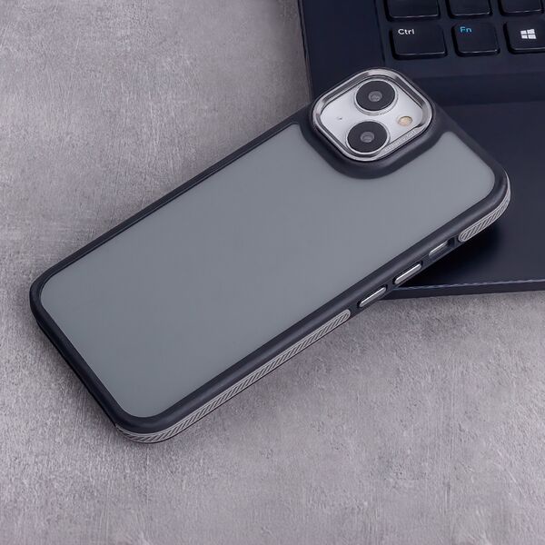 Crystal Black case for iPhone 16 6,1&quot; grey 5906961923547