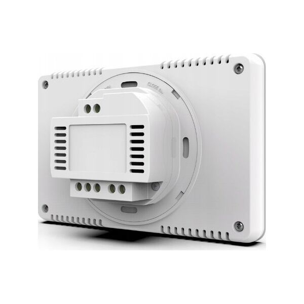 Tech Przewodowy regulator ST-293z v3 biały, pokojowy dwustanowy zasilany 230V szklany podtynkowy